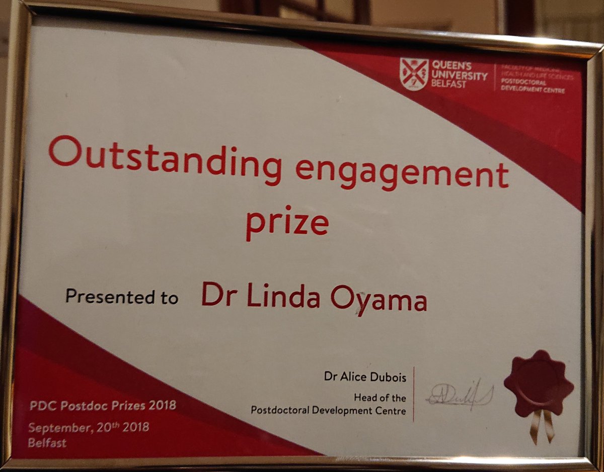 LindaOyama's tweet photo. Feeling blessed and thankful to everyone who has been a support @sharonhuws @thehuwslabs_QUB @MicrobioSoc @QUBPostdoc @QUBIGFS @QUBstaff @QUBelfast #postdocappreciationweek #ILoveQUBPostdocs https://t.co/6VVRnHr0ot
