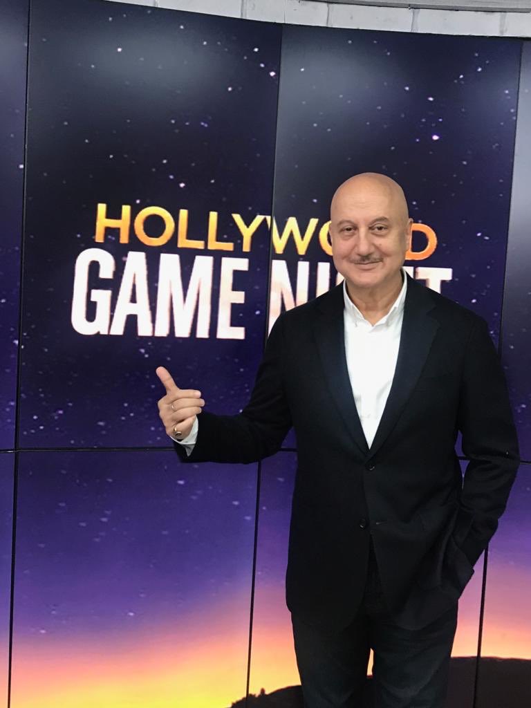 AnupamPKher's tweet photo. It was such fun to shoot for @todayshow with @janelynchofficial. And to have talented Mr. @ryaneggold besides you is a great feeling. Loved playing #HollywoodGamesNight. Telecast on 21st September at 10am. Enjoy.🤓😍 @nbcnewamsterdam #Promotions #IndianActorInNY https://t.co/ADWnKRae9J