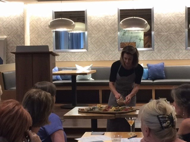 SignatureFD's tweet photo. SignatureWOMEN had a great time hosting our “Build a Board” event. Marcy Braselton, founder of Community Kitchen, gave us helpful tips and tricks for building the best charcuterie board. #SignatureFD https://t.co/3mFmfhwL2R