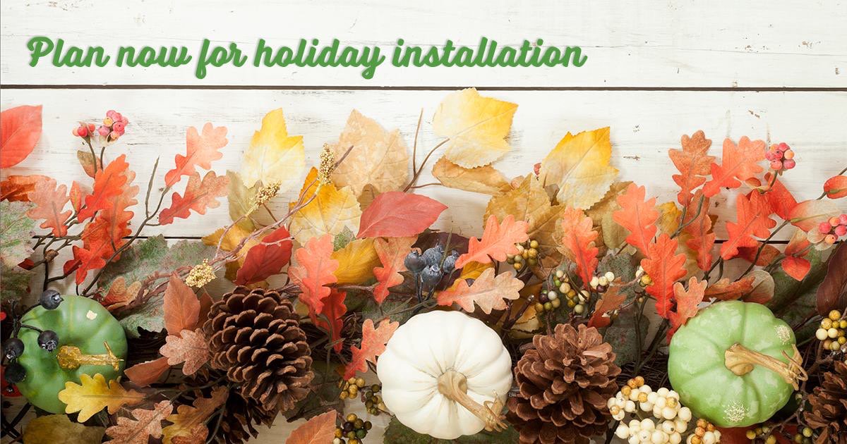 It’s September... which is basically fall... which is basically the holidays.  Start planning now for installation before the holidays arrive. #holidaysarecoming #prepareyourhomenow
