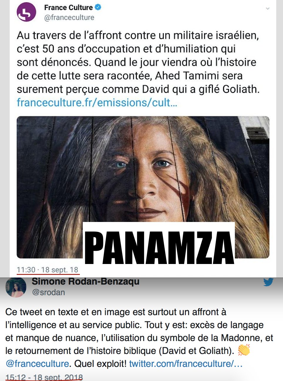 Un lobby juif-américain aboie : France Culture supprime son tweet propalestinien