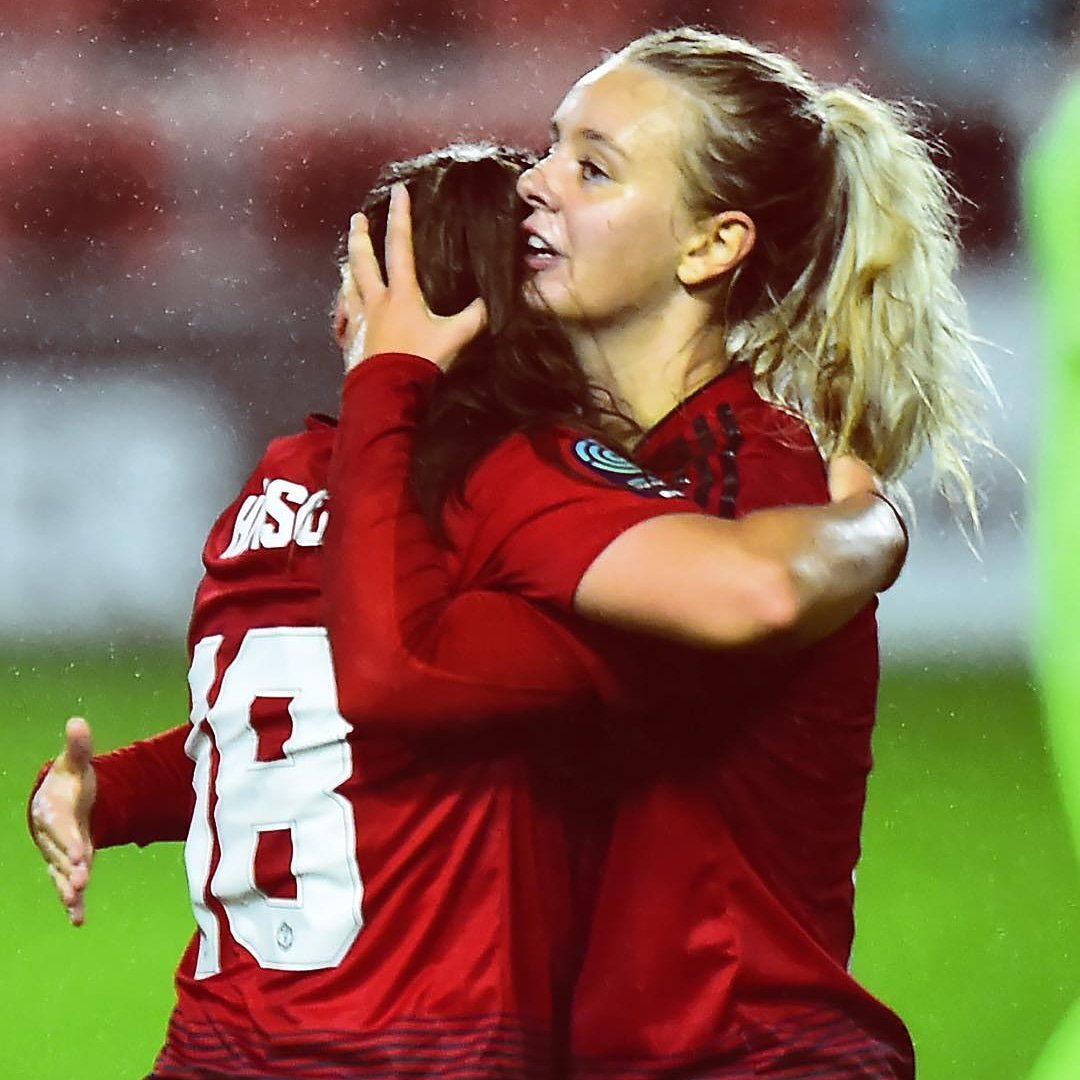 TnTOfficialSC's tweet photo. It's a win as #MUWomen defeat Sheffield United 3-0. Victory in our first league game at home! #MUSCbean #keepgrinding #ManchesterUnited #MUFC #MUWomen #siosaves #womenempowerment #ladiesfirst #adidas #UnitedFamilyUnited #FemaleDomination #futureisfemale #manchesterunitedwomen π https://t.co/8SWjVvuZSZ