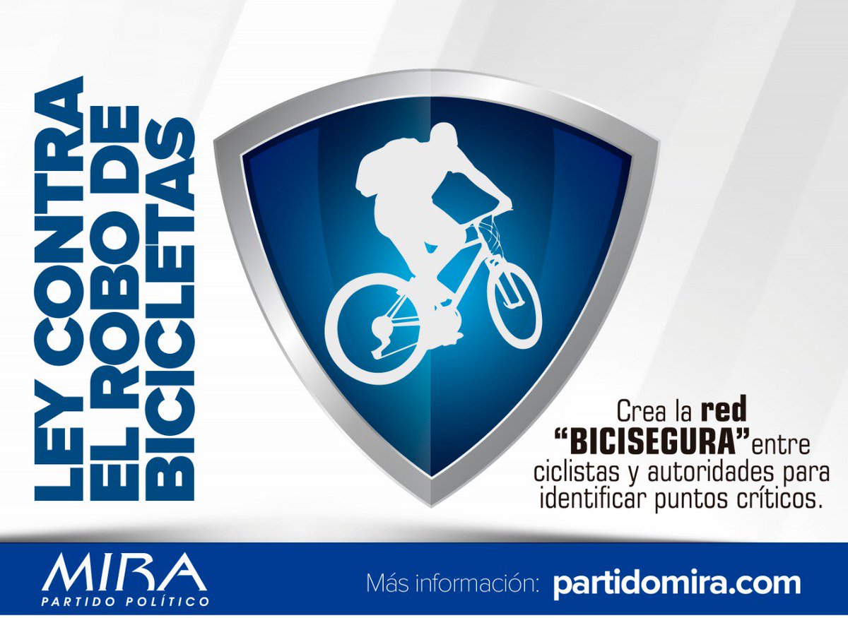 PartidoMIRA's tweet photo. Las ciudades donde se presenta la mayoría de robos de bicicletas en el país son: Bogotá, Cartagena, Cali, San Andrés, Arauca, Medellín, para ello @PartidoMIRA plantea crear la Red BICISEGURA @PoliciaColombia @fedeciclismocol 

Vía @lafm @AlfonsoRicoT https://t.co/p0NQ3qB94r https://t.co/qXxzhwbIfp