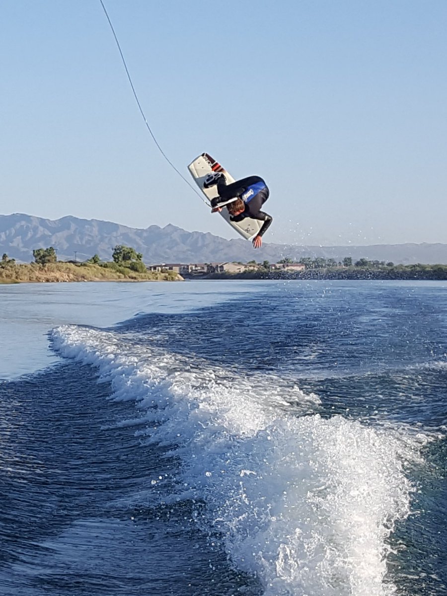 smilesbyLarson's tweet photo. Tate and I have been doing "crack o dawn" wakeboard and waterskiing runs.  Don't worry I'm always on time,  But I'm not always dressed appropriately for the 1st patient. 😊 https://t.co/M7ztxMHhOz