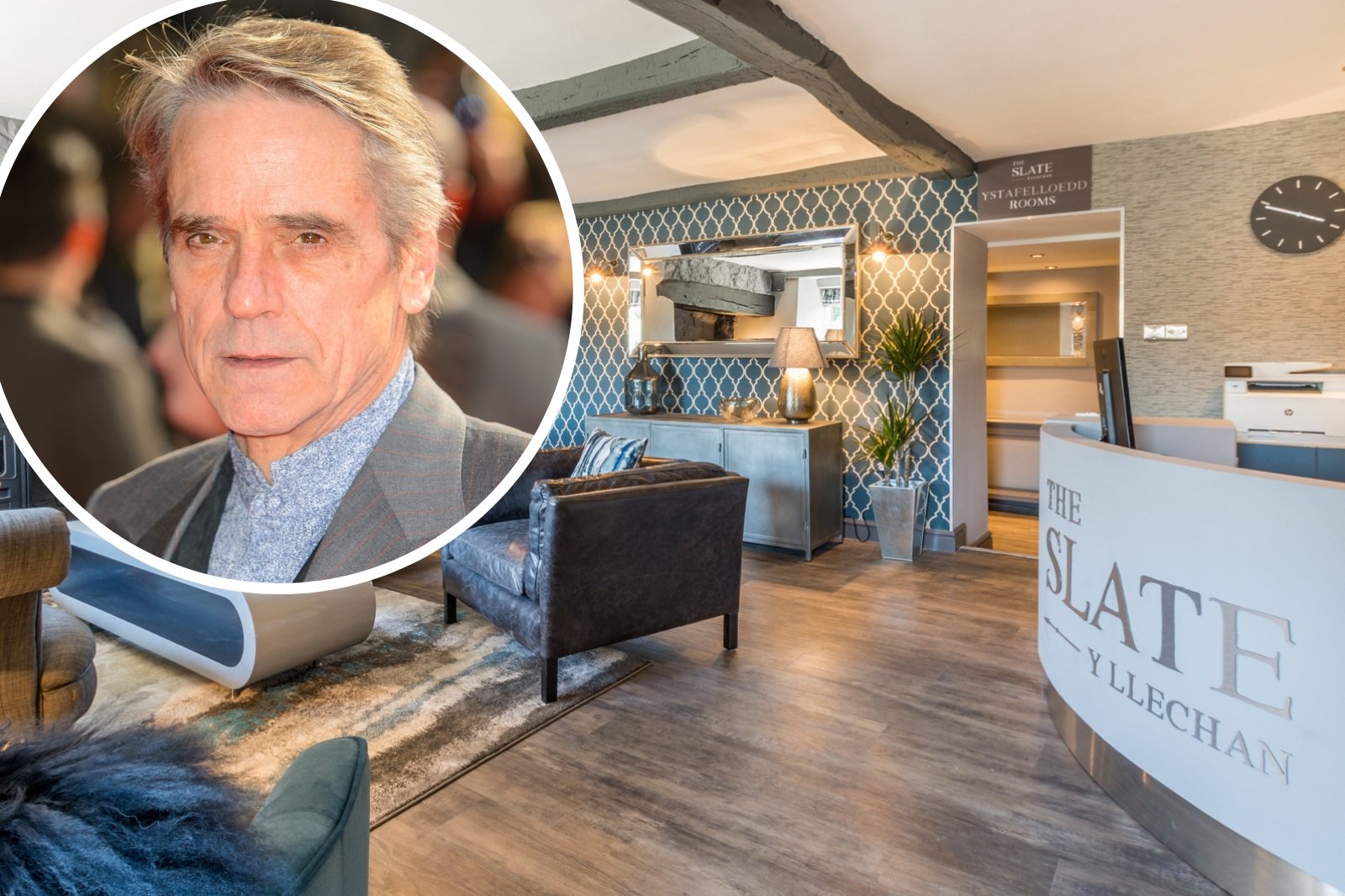 Jeremy Irons celebrated his birthday in a Welsh restaurant Happy birthday Jeremy! 

 