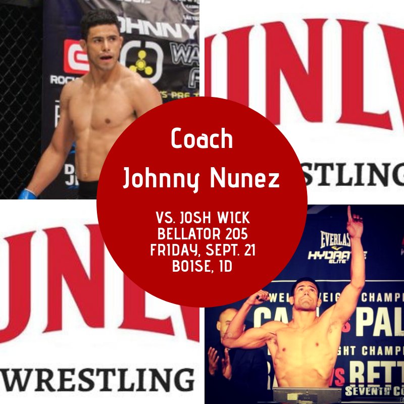 UNLV Wrestling (@unlvwrestling) on Twitter photo Wrestlin' Rebel Nation: Coach Johnny Nunez is fighting tomorrow in his hometown! Show Coach <a href="/JohnnyBoyMMA/">Johnny Nunez</a> your support! #UNLVWrestling @Xtreme_Couture <a href="/MieshaTate/">Miesha Tate</a> Wrestlin' Rebel Nation: Coach Johnny Nunez is fighting tomorrow in his hometown! Show Coach <a href="/JohnnyBoyMMA/">Johnny Nunez</a> your support! #UNLVWrestling @Xtreme_Couture <a href="/MieshaTate/">Miesha Tate</a>