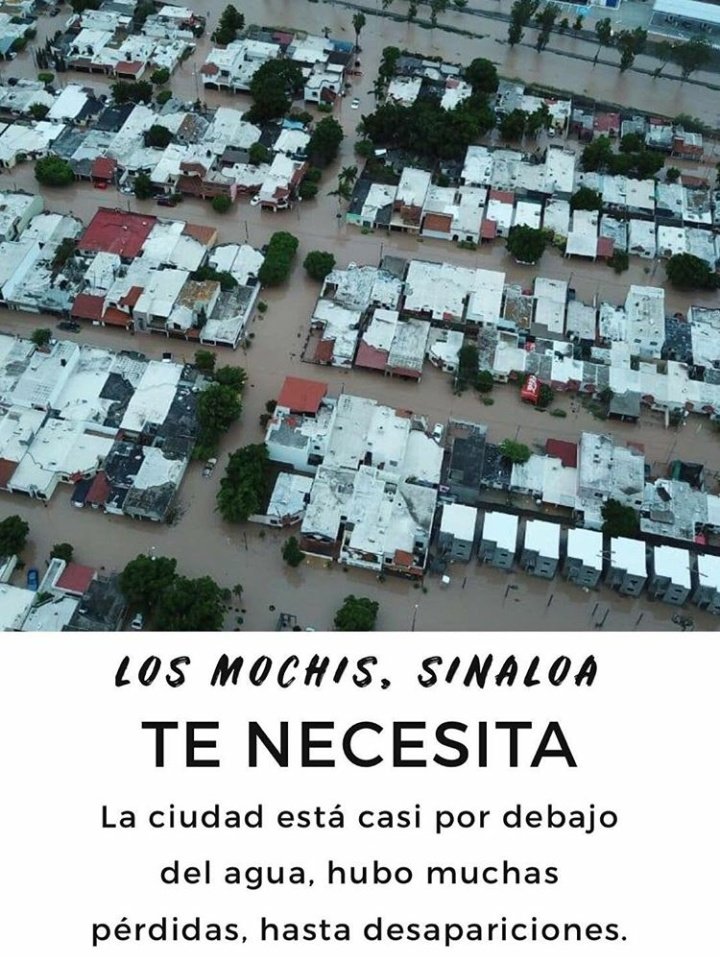Lucah_LMOficial's tweet photo. Hace un año Los Mochis se unió para ayudar a nuestros hermanos en el terremoto, hoy Sinaloa necesita su ayuda. https://t.co/cEwfVGqqTR