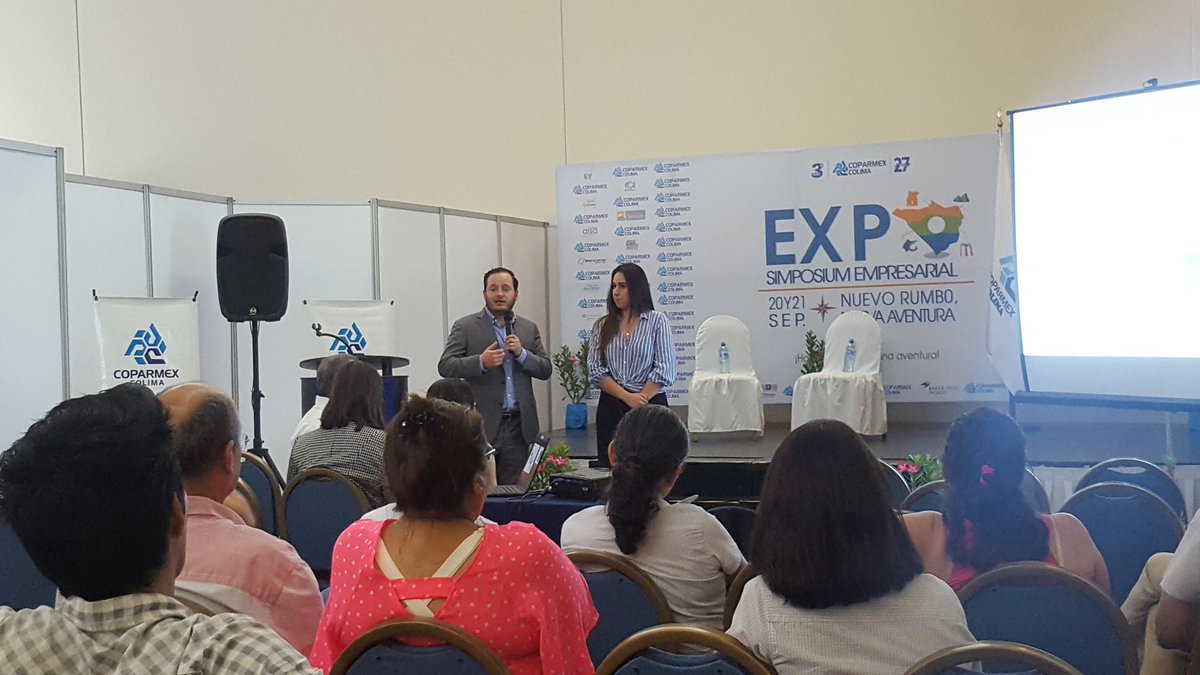CoparmexColima's tweet photo. Damos inicio al foro "Situación jurídica fiscal en tiempos actuales" https://t.co/HTp7wQMkLZ https://t.co/xuYeVkMZpe
#EXPO2018 #COPARMEXColima https://t.co/PwbTpDHyQF