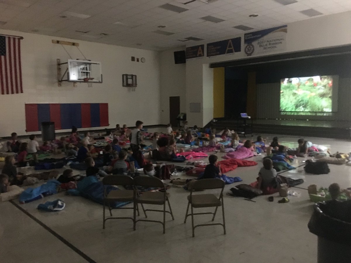 We are all settled in for Edens first Movie Night!! #edeneagles