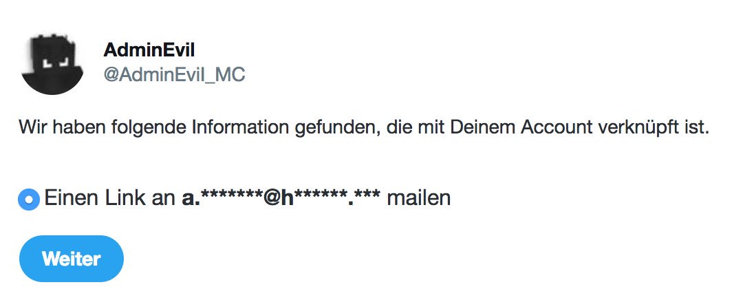 Zwiebackgesicht's tweet photo. Wird der Fake-AdminEvilAccount (@AdminEvil_MC) vom Hater “Guardian” betrieben? Will er sich als AdminEvil ausgeben? Faket er? 😳 https://t.co/37r4NDlZV6