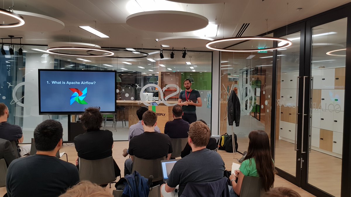 kaxil's tweet image. The First @ApacheAirflow London Meetup was a great success :) 🎉 Two Awesome talks from 2 awesome speakers.
Thank you, speakers, @AshBerlin and @BenMarengo, all the attendees and our sponsors @datareplyuk for delicious pizzas 🍕🍕🍕 and a great venue.