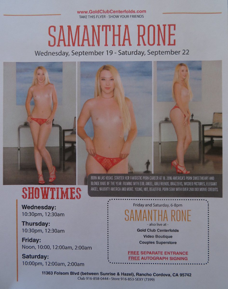 RedSugarDannyB's tweet photo. โฐTime to go to @CenterfoldsSac in Sacramento, CA with @SamanthaRone1 feature dancing ๐everyday through Saturday! Check out her live, all nude ๐ฆperformances & afterwards you can meet her๐ค, take a selfie ๐คณ& even get a lapdance! ๐ซ#RoneDrones #XXX #blonde #star #ass #allnatural https://t.co/2ddQ7s8Pus