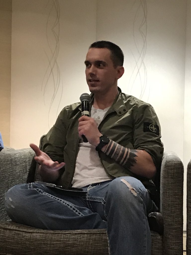 imstillJosh's tweet photo. In case you didn’t know. I have hair. Here’s a rare image of me without a hat. #adapconference... image credit: @Vongirl24 @adapadvocacy https://t.co/yE1rjL508G