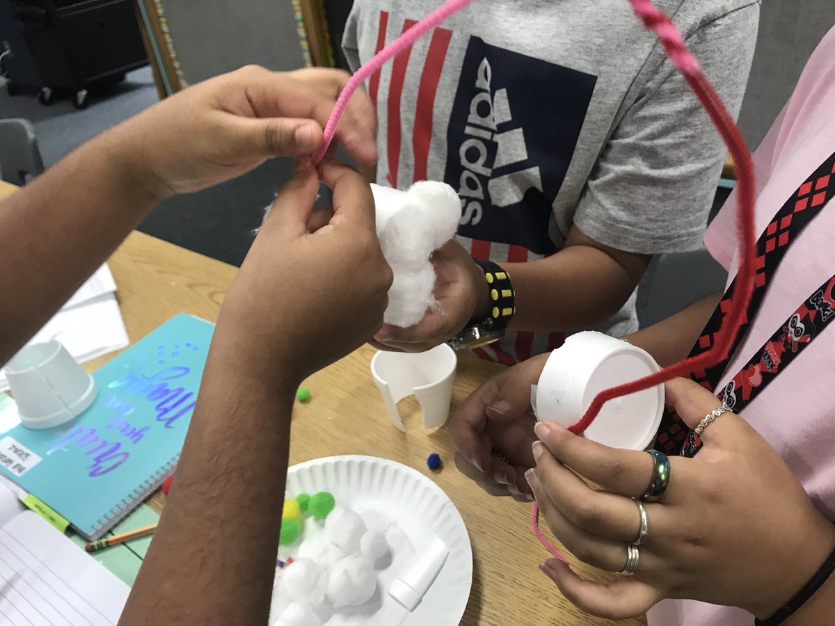 lewismathsci's tweet photo. Designing headphones to absorb sound energy! One of my favorite days with my favorite people. So proud of my students for working together as a team and treating each other with respect! #iteach3rd @hairgrovecfisd https://t.co/P7jAMPL46U