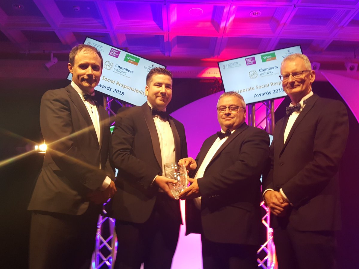 Congratulations to <a href="/VMware/">VMware</a> international for winning the Excellence in Community – Volunteering MNC award for their project ‘VMware Cork Giving Network’! #CSRAwards2018