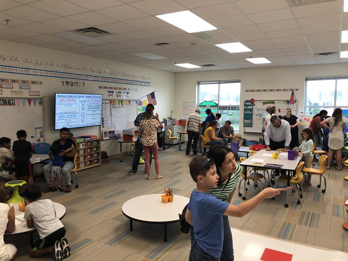 PerlmanSamantha's tweet photo. Student facilitator at work!#3rdgradeshowcase #hawksdoitdifferent @HortonsCreekES @SaidaBouhajja https://t.co/3vDtmThrl2