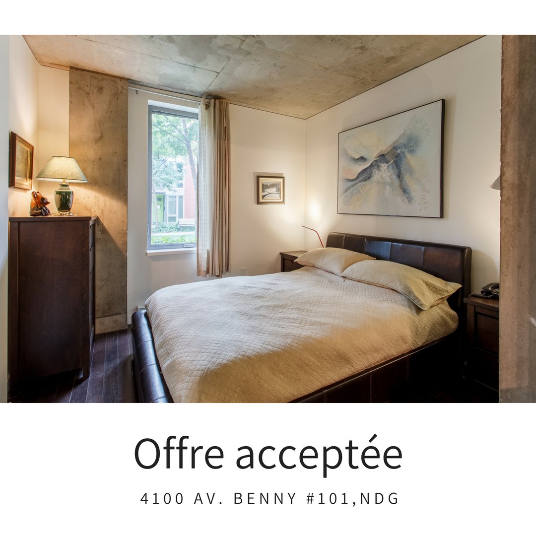 duquesimms's tweet photo. [ACCEPTED OFFER] In only 4 days, we got an accepted offer for our most recent listing at #SquareBenny in #NDG. #Results > https://t.co/qo8Ch510YA #dreamsizing #montreal #realestate #realestatebroker #realestateagency #realestateforsale #realtorlife #realtorlifestyle #concrete https://t.co/IceTWkMM0o