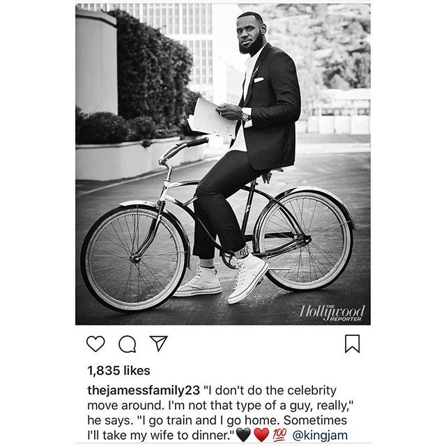 TheYBF's tweet photo. #LebronJames on his non-rockstar lifestyle since moving to #Hollywood. Via @hollywoodreporter https://t.co/pvhrAfOSo4 https://t.co/NI9SfXgnof