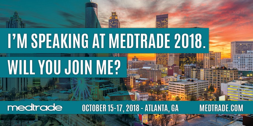 M_Joey_Graham's tweet photo. Looking forward to @MedtradeConnect Fall 2018! I've got 3 speaking sessions, please come see me if you can! Also, @prochant will have booth # 2261 in the exhibit hall - if I'm not speaking I'll be around there. https://t.co/aOgFeJsAUs https://t.co/e4arLL7tP9