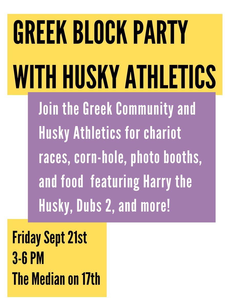 Can't wait to see you all TOMORROW at 3:00 in the Median! <a href="/UWAthletics/">Washington Athletics</a> Thanks for hosting on such an amazing event!
