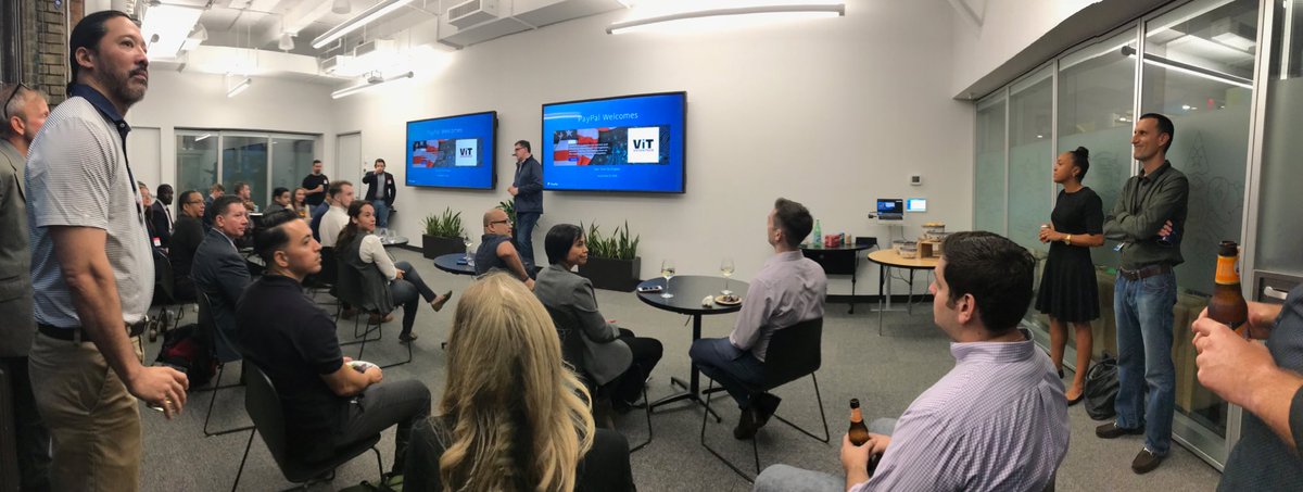 Great job ⁦<a href="/PayPal/">PayPal</a>⁩ for hosting ⁦<a href="/VetsInTech/">VetsInTech</a>⁩! Happy to be here representing <a href="/Nasdaq/">Nasdaq</a>!