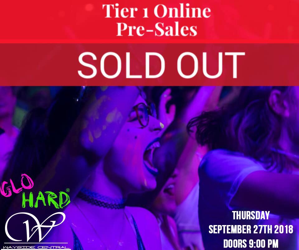 glohard_MI's tweet photo. $10 presales for #glohard at @WaysideCentral are officially SOLD OUT! Due to demand we will be releasing a VERY LIMITED number of $15 tier 2 general admission tickets which go on sale 9/21 at 10 am. Some local promoters still have $10 hard copies. #cmu #FireUpChips https://t.co/AYb7LsV0q3