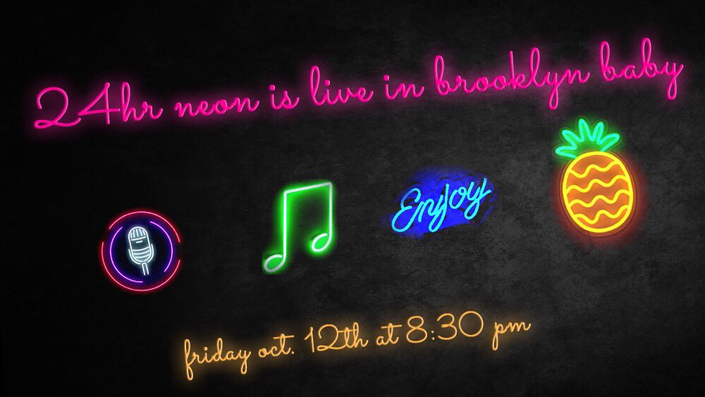 24hr Neon tweet media