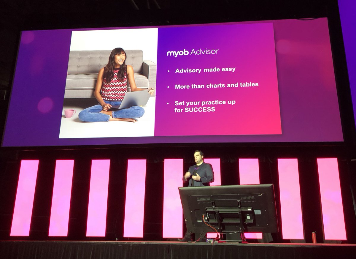 dktpm's tweet photo. .@ChrisDMcCormack kicking off day 2 of #MYOBPC with #MYOBAdvisor. https://t.co/3zyFZAXSl3