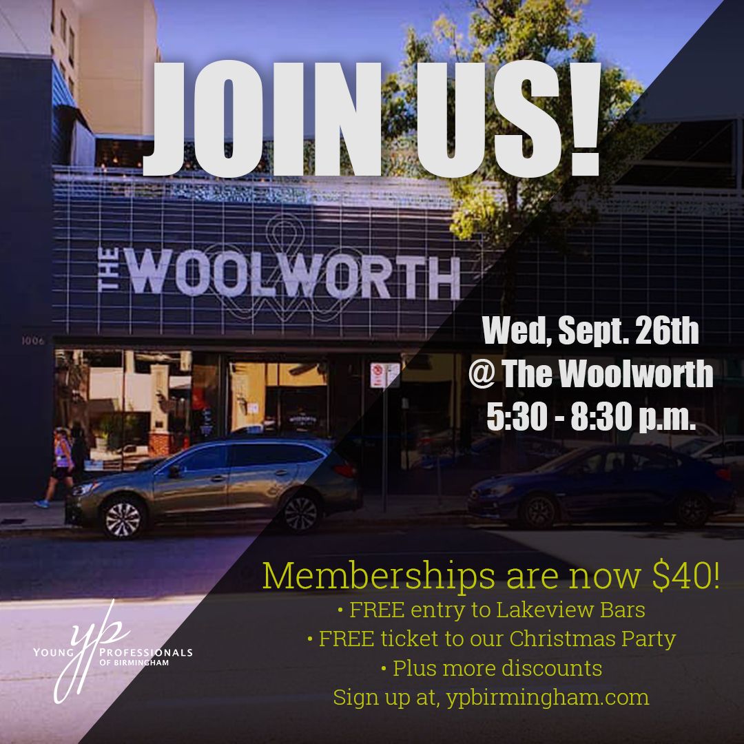 Our membership price for the rest of 2018 has gone down to $40! Click here to join #YPbirmingham today! buff.ly/2MLWsxO