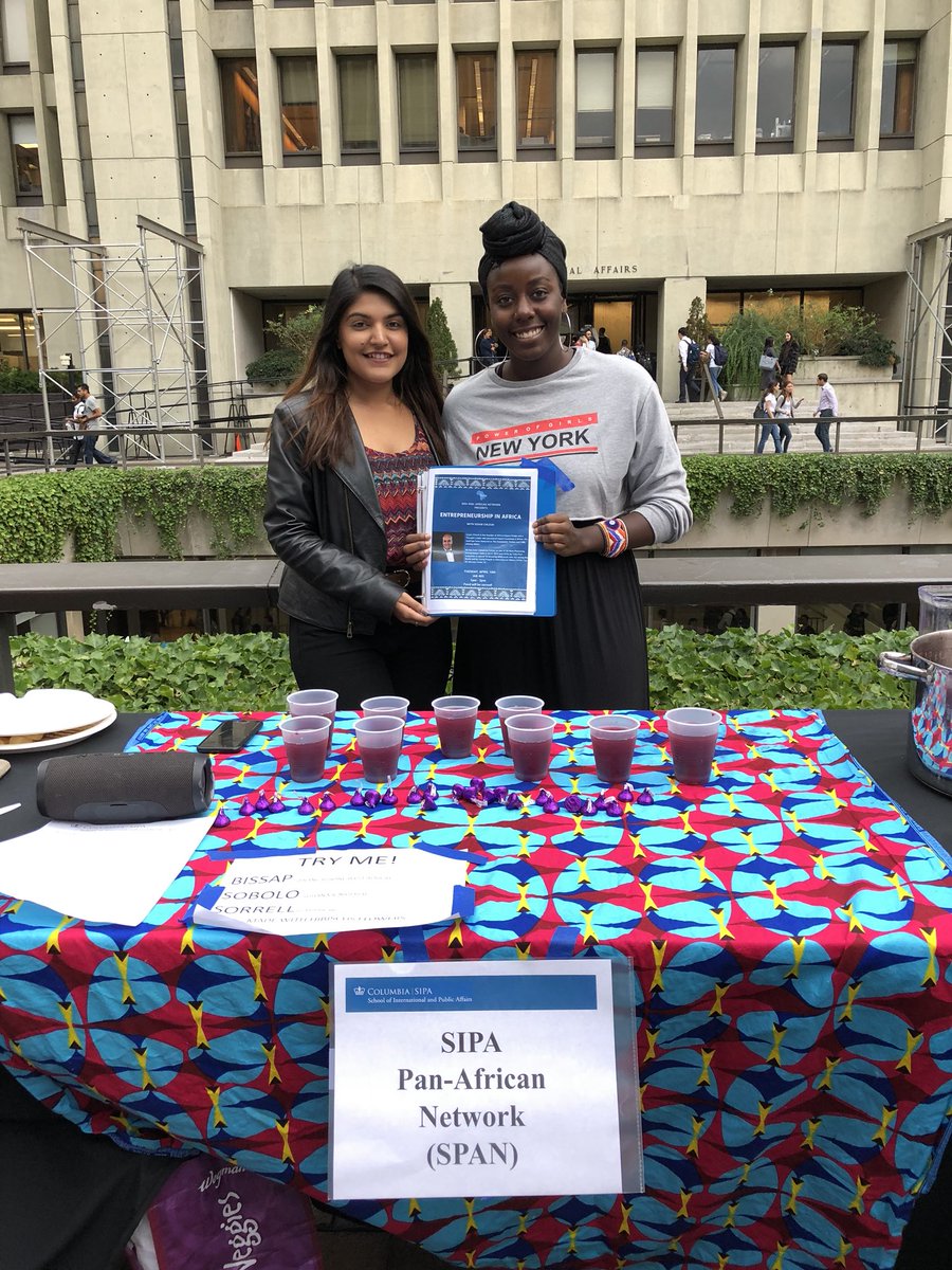 ColumbiaMPADP's tweet photo. @ColumbiaMPADP Class of 2019 are representing the organizations they are leading at @ColumbiaSIPA - Pan-African Network, Food Systems Group, South Asian Students Society and more! @SIPASA #SIPAfest @SIPAfood @Columbia_SIPASA @earthinstitute @ColumbiaAlumniA https://t.co/44QPKp20DR