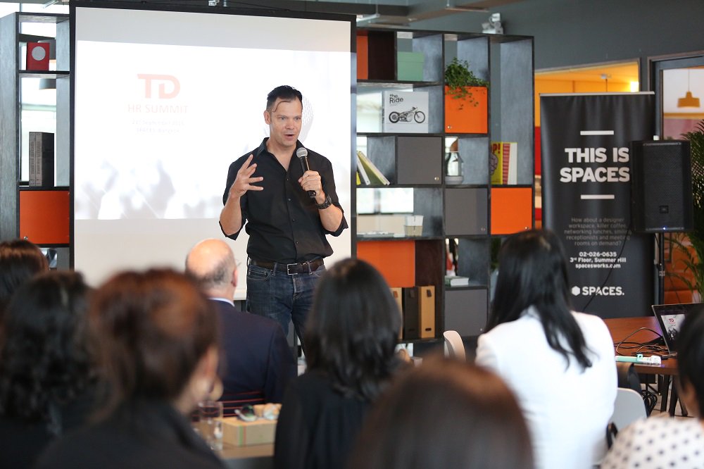 TravelDailyHQ's tweet photo. "Challenging thought leaders to participate and learn" — our very own CEO @BrettHenry is initiating the conversations right now at the #TDHRsummit https://t.co/ktcrhneCT5