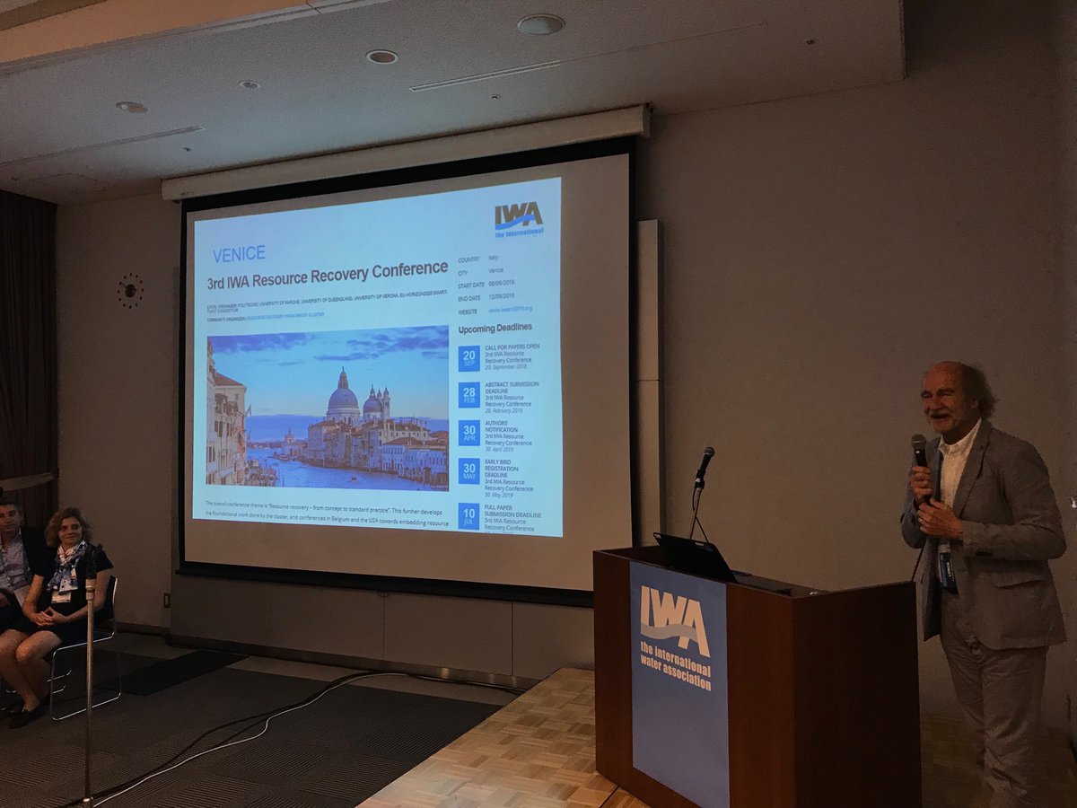 smart_plant_eu's tweet image. #worldwatercongress 👉🏻 SMART-Plant and IWA Resource Recovery Conference 2019 ( VENICE - ITALY) presented by President of European Sustainable Phosphorus Platform : visit IWARR2019.ORG and submit your abstract @phosphorusfacts @IWAHQ @eu_ecoinno