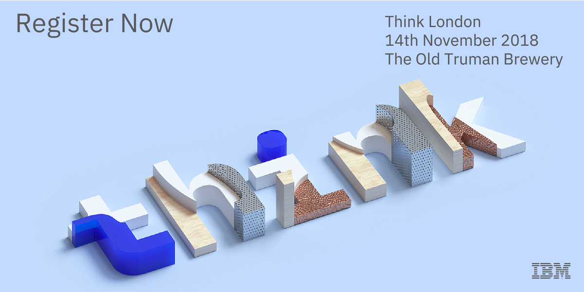#ThinkLondon will bring together industry leaders, technology experts and inventors. It’s a rare opportunity to hear, interact and learn from inspiring thought leaders on the latest topics including #AI, #cloud, #blockchain, #IoT and more.ow.ly/bTax30lU67m