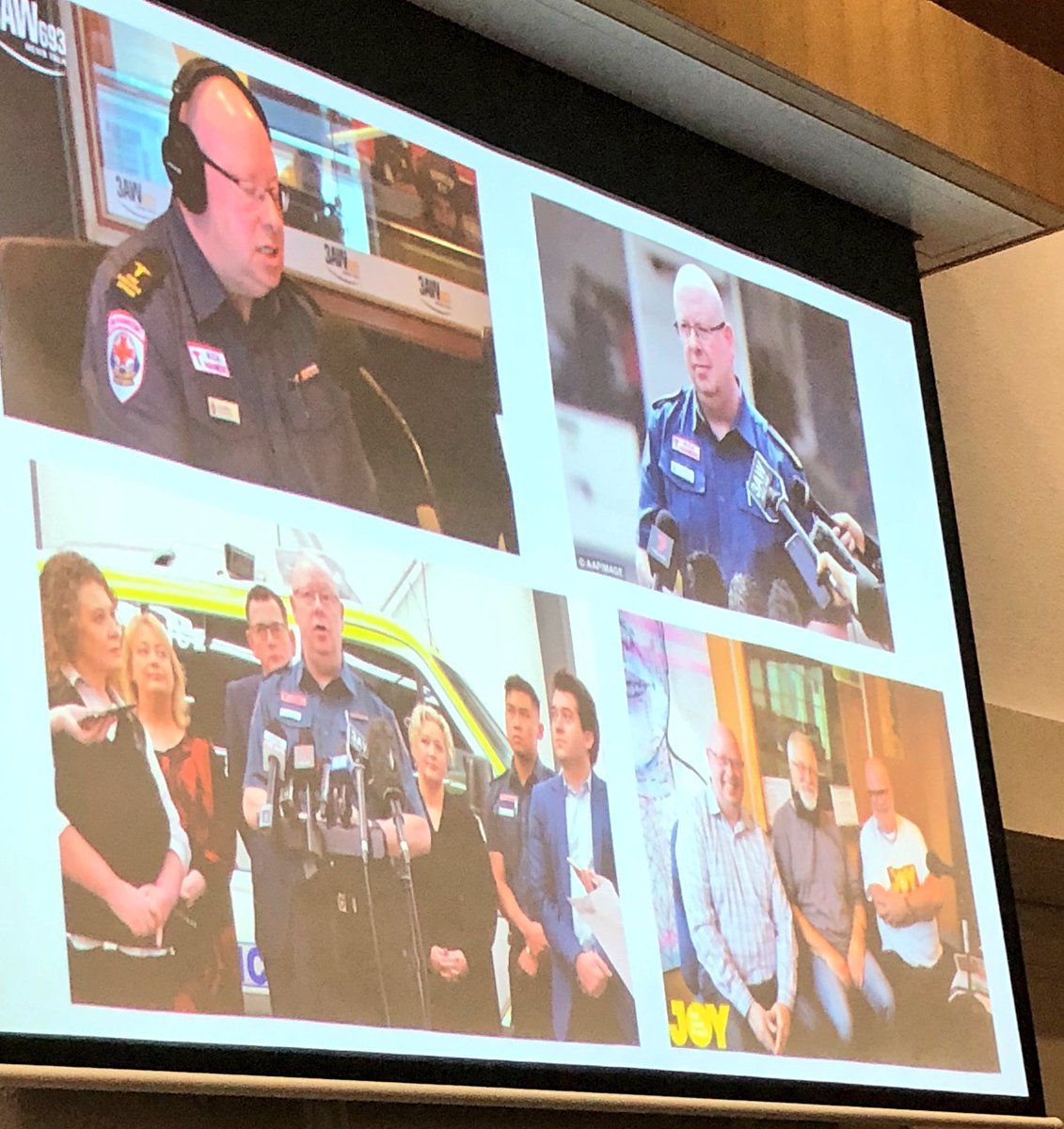 AckerJoe's tweet photo. Leadership is busy but as a paramedic service leader you need to get out there to spend time with staff &amp; “walking the talk”. @agwalker01 gets out in the field one day per month to work with paramedics. He is also active on social media &amp; speaks to media. #PAIC2018 https://t.co/DVkbIK9F1M