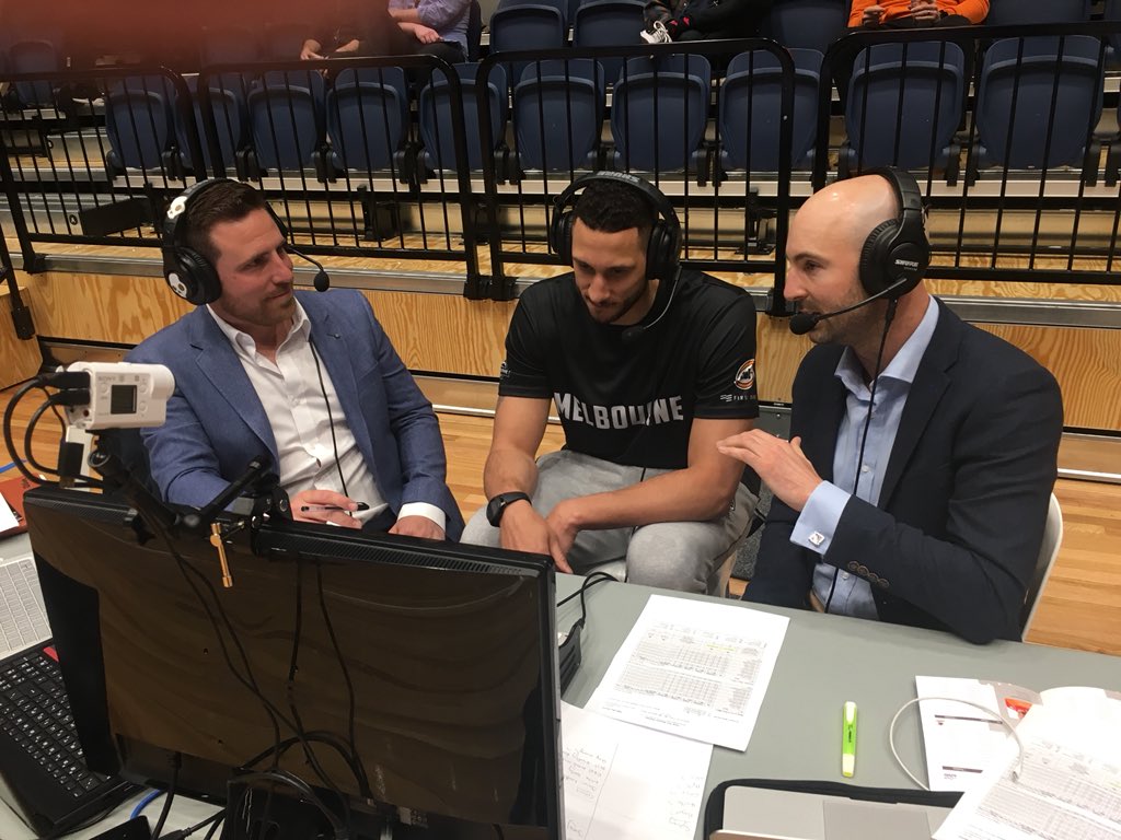 nathanstrempel's tweet photo. Really enjoyed calling the #NBLBlitz with @Liam_Santa in #Bendigo yesterday. Loved the chance to see all 8 teams. An impressive array of new/returning talent in the @NBL this season!

Make sure you check out Day 2 &amp; 3 with Liam and @mattmc33 over the weekend. 

#NBL19 https://t.co/s5xKcj2cE7