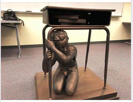 SaraParker411's tweet photo. Sculpted by Manuel Oliver whose son Joaquin, 17, was killed in the mass shooting at Marjory Stoneman Douglas High School in Parkland, Florida. #NeverAgain #art #TheLastLockdown https://t.co/MPnUktyuNO