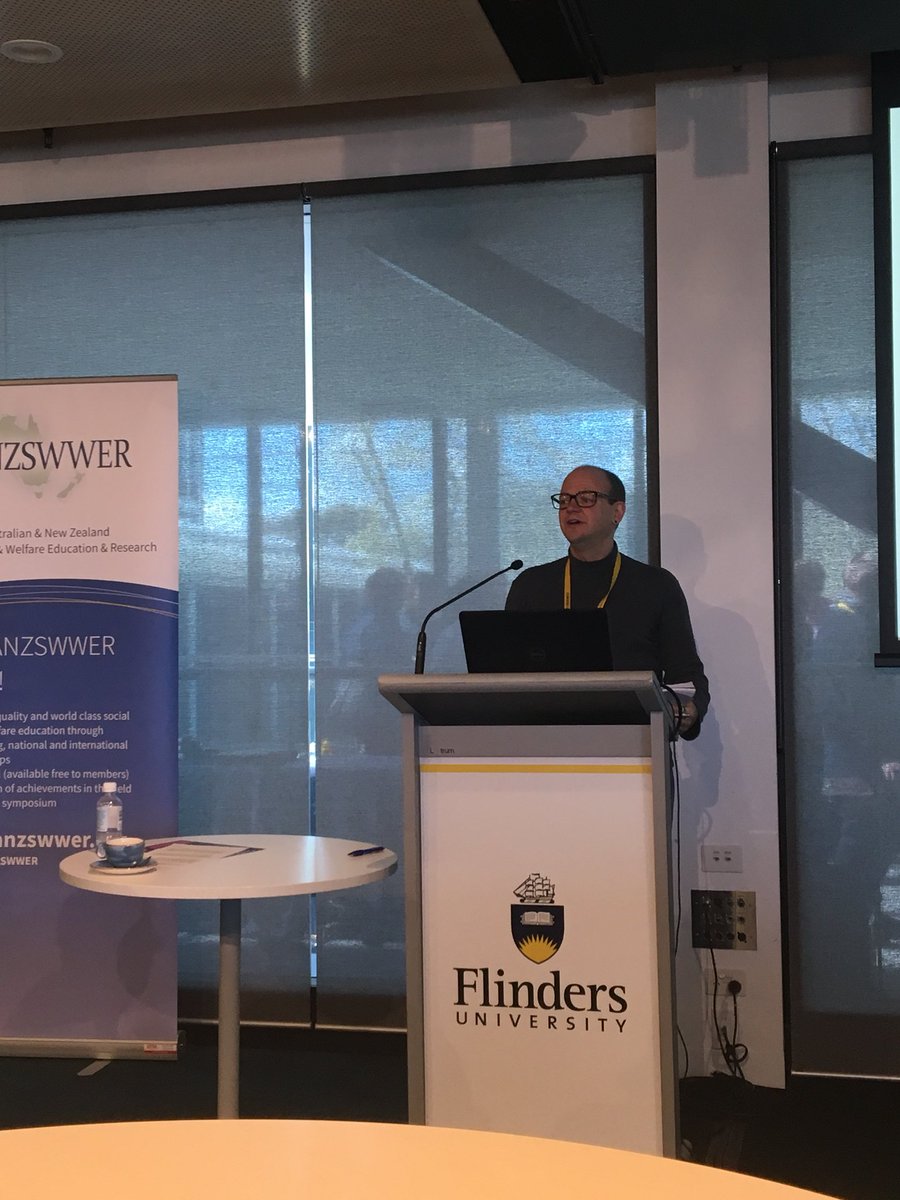 SharleneNippere's tweet photo. Great presentation from Justin Canty @westernsydneyu @writingin2being at @ANZSWWER New Voices forum on PhD research about video recordings s using Conversation Analysis #ANZSWWER2018 #disruption18 https://t.co/6g1Z7qqFmR