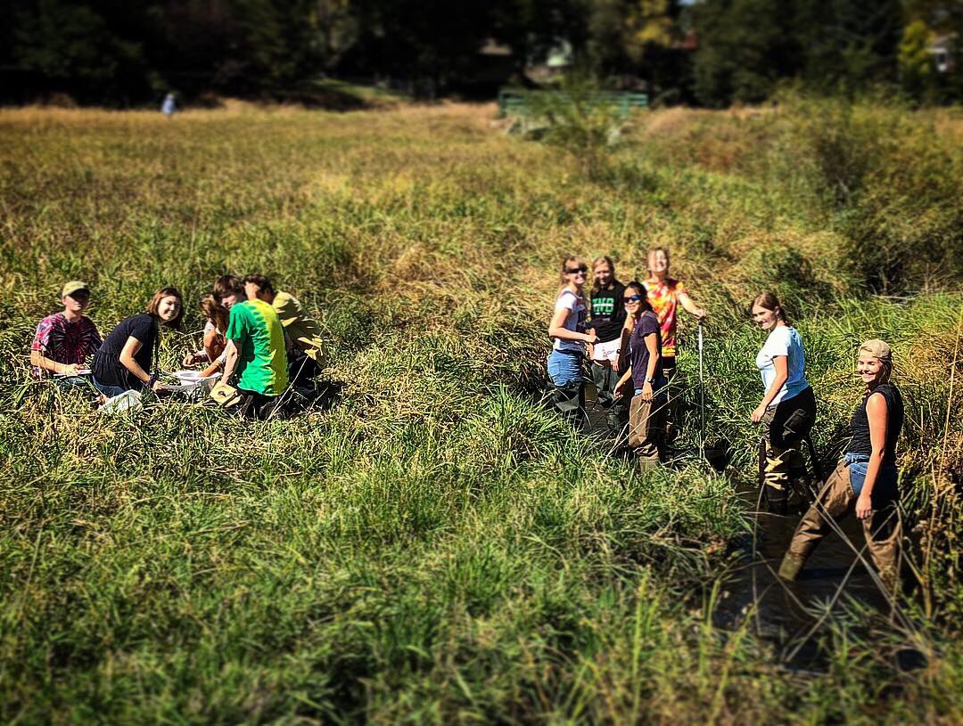 skbucko's tweet photo. It was an awesome day collecting macroinvertebrates with some amazing students! #apes #lobostrong #psdproud @ Ross Natural Area https://t.co/iiiwMDZfm3