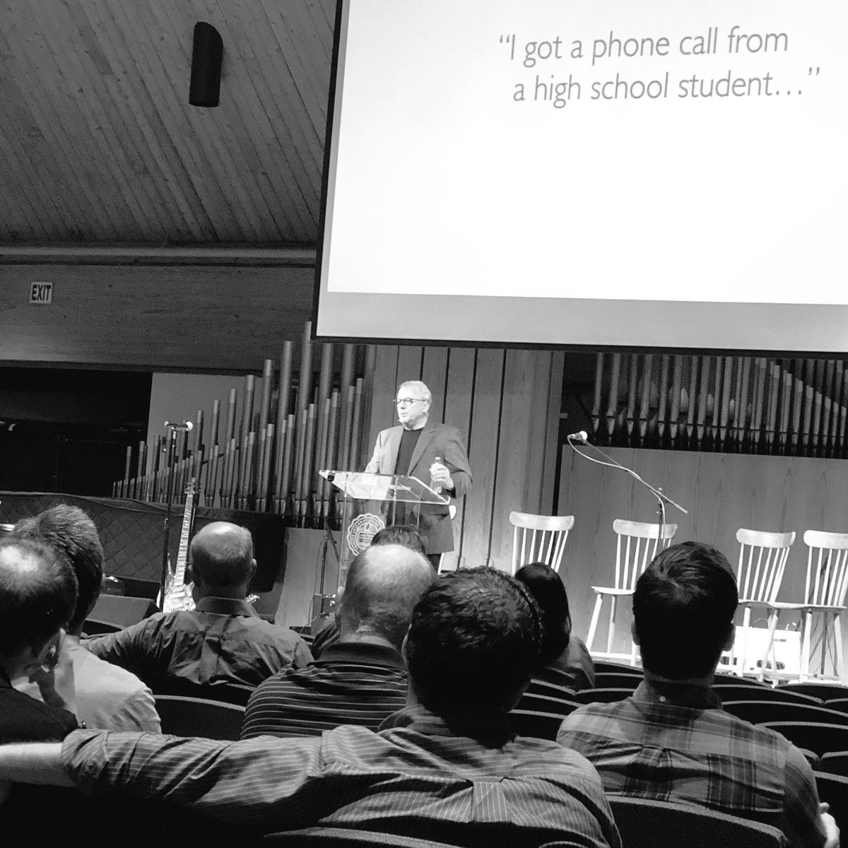 AshleyJHerr's tweet photo. 7:25pm - Listening To @MarkMittelberg sharing about how @exploregod can help churches help those who have questions about God, faith, and purpose. #ExploreGod
#NormalPastor #NormalWeek #NormalChurch https://t.co/tdF2JXlpnA
