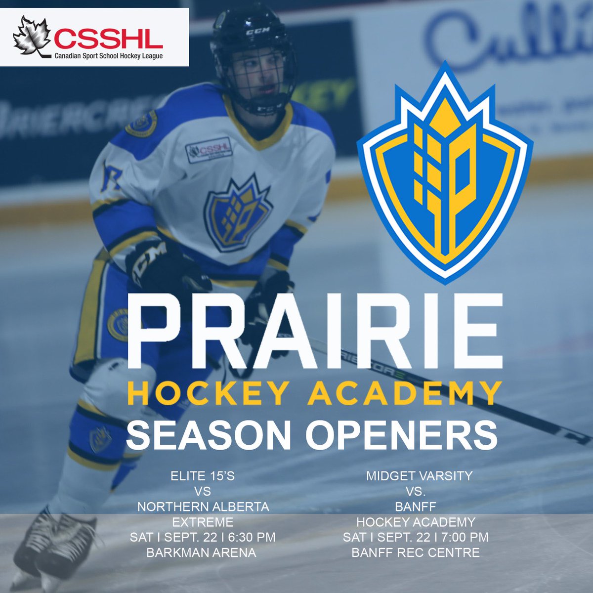 Getting set to take to the ice this weekend.  PHA teams will proudly sport their newest jersey addition with our first games of the CSSHL season and crest.