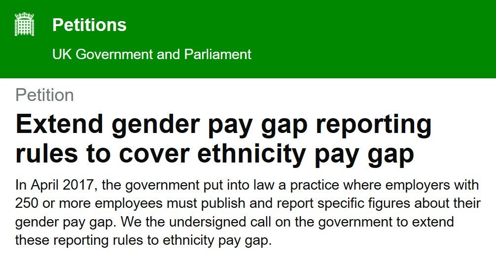 bamepaygap's tweet photo. Sign petition to make ethnicity pay gap reporting a legal requirement: https://t.co/dpII1FCVdy https://t.co/EeZHc6qJmE
