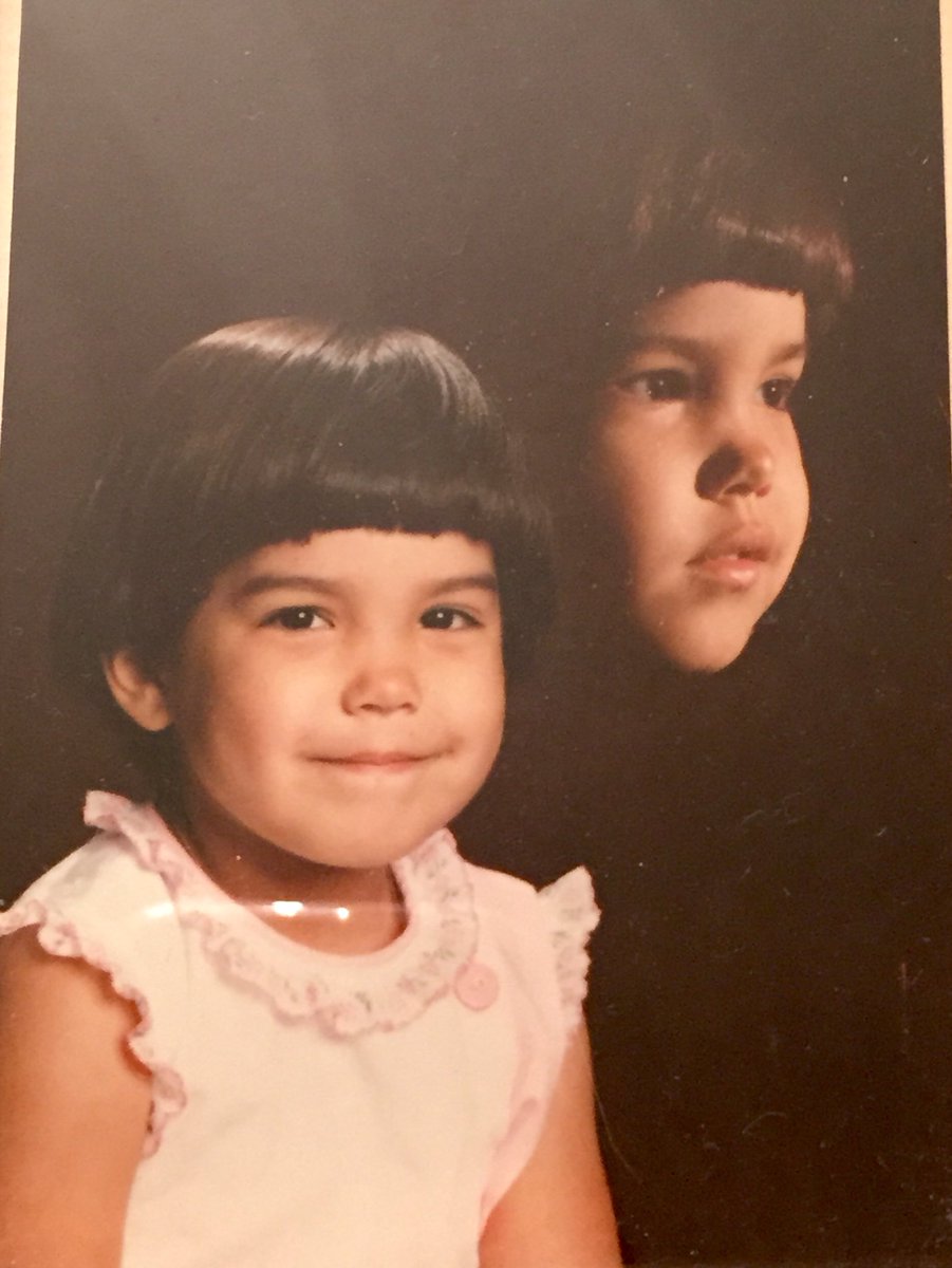 bexdominguez's tweet photo. Who else has one of these classic style photos from the 80’s? #throwbackaf #bowlcut https://t.co/3vfRRl3FSZ