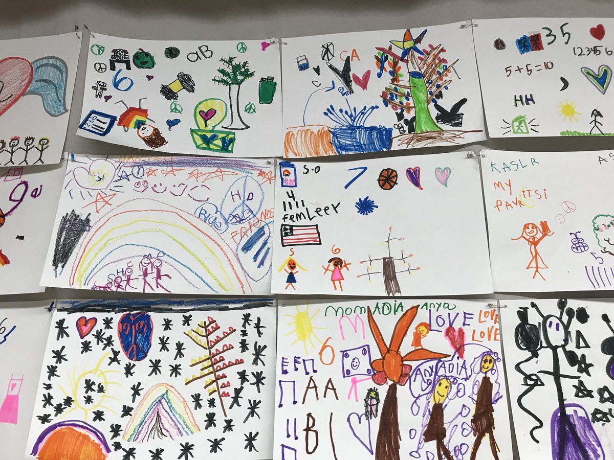 We created our class flag using signs and symbols to represent us. Our first unit is really coming along!