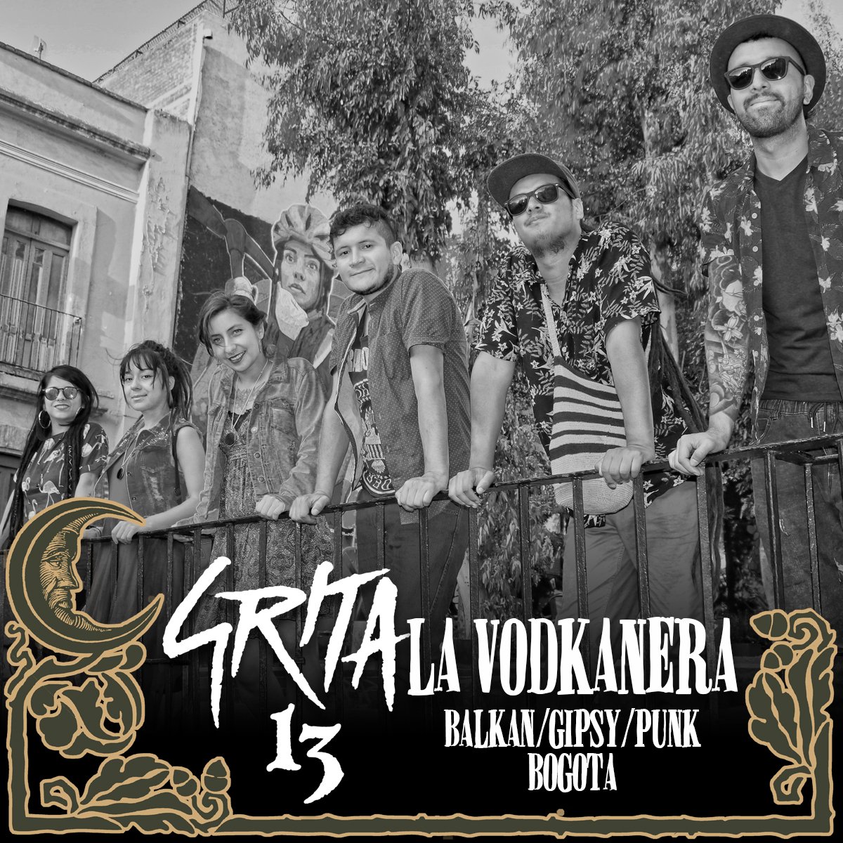 grita_festival's tweet photo. LA VODKANERA - Balkan Gipsy Punk (Bogotá - Colombia)
Un proyecto investigativo de los sonidos del pueblo Romani y Europa del Este se convierte en un cóctel de gipsy, balkan, ska, reggae, punk, cumbia, funk y rock. La @Vodkanera #Balkan #Gipsy #Bogotá #Grita2018 https://t.co/JGgQF1eupc