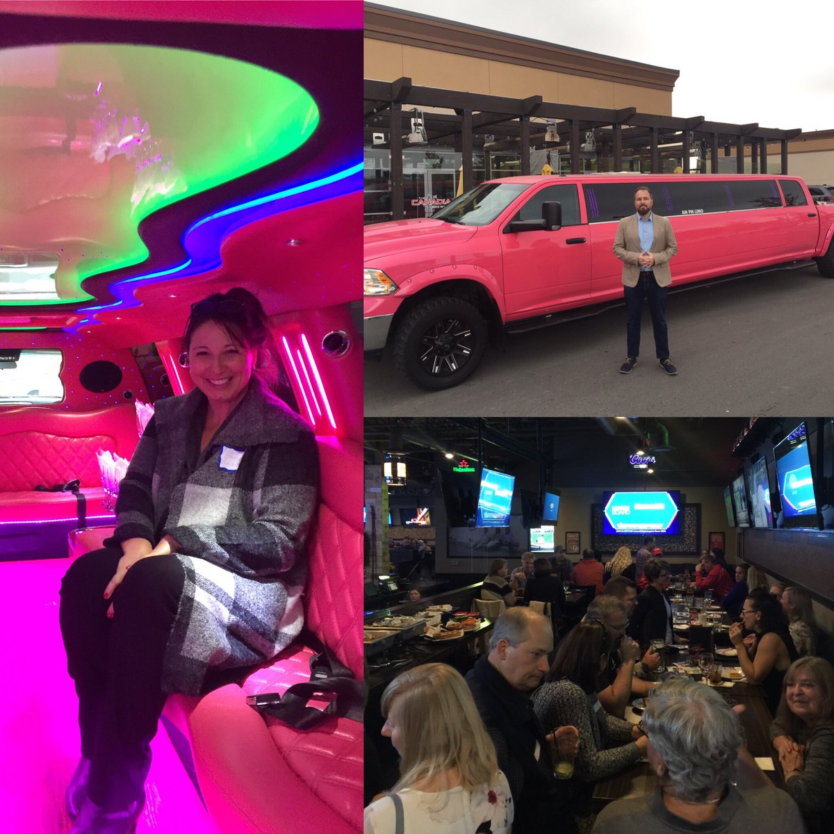 AGbizcoach's tweet photo. Just another day on the job with @BusinessLinkAB supporting local @OkotoksChamber members biz night #networking #Entrepreneurs #pinklimo https://t.co/NoHrZCLSgD