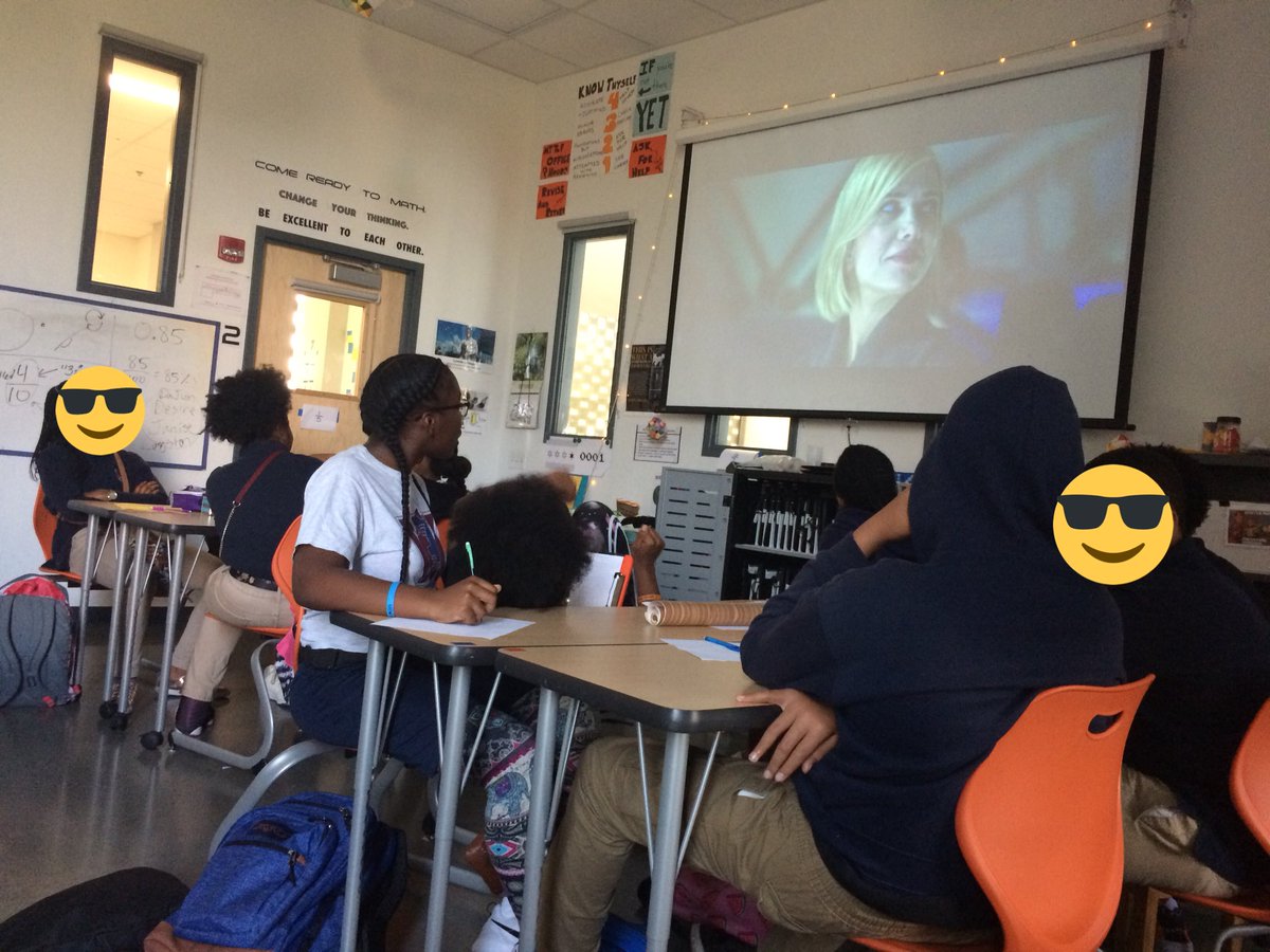 carterodactyl's tweet photo. Our space cadets are watching The Martian to get some context (and generate questions) for a semester of planning a mission to mars. 38 kids want to do STEM after school for 2 hours on a Thursday! #IMSA #imsafusion #ChicagoToMars https://t.co/m3tCs9iZLS