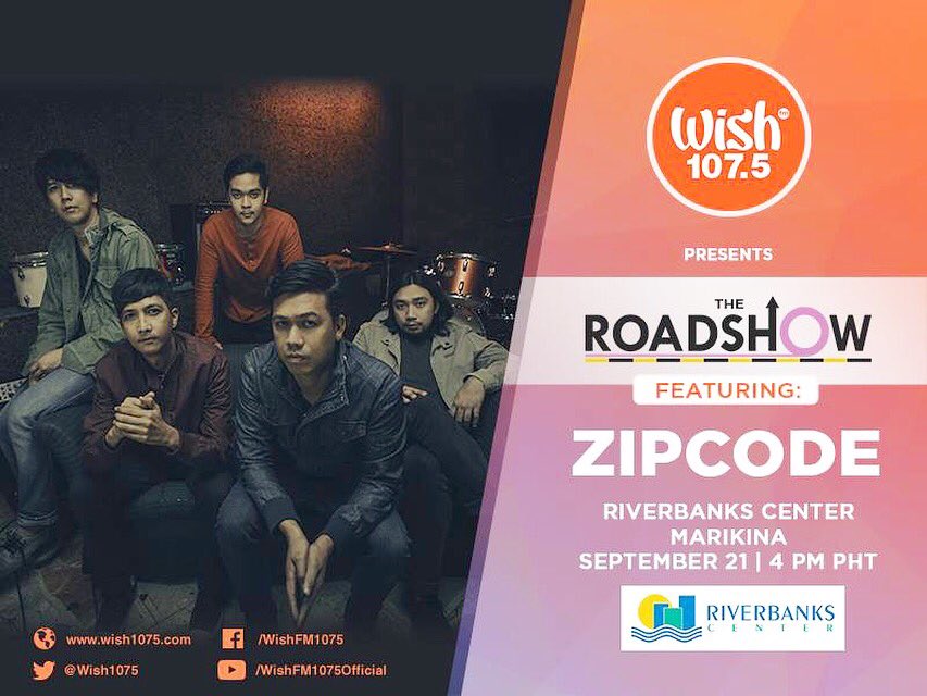 zipcodemanila's tweet photo. This is it! Salamat panginoon at sa @Wish1075 nasa Riverbanks center Marikina kami mamaya, tara! #zipcode #wishfm #wishfm1075 #wishbus #zipcodemanila https://t.co/nZcAMCQyAC