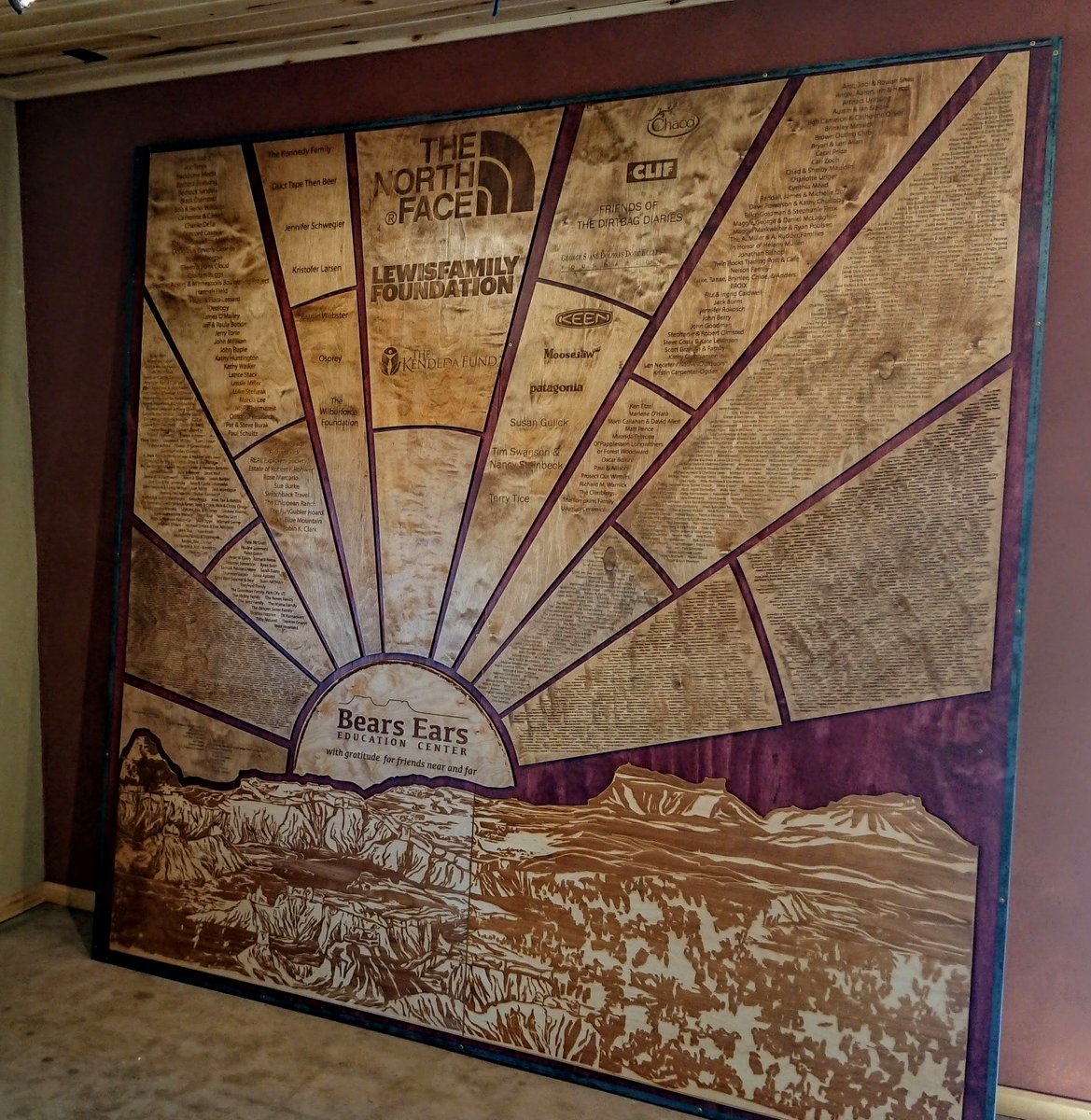 joshewing's tweet image. We are so grateful for all the 3000+ donors who made the opening of the #BearsEars Education Center possible. From our largest donor @thenorthface to the hundreds of $10 donors, we wouldn't be having or big Grand Opening on Saturday without all your support. 
#visitwithrespect