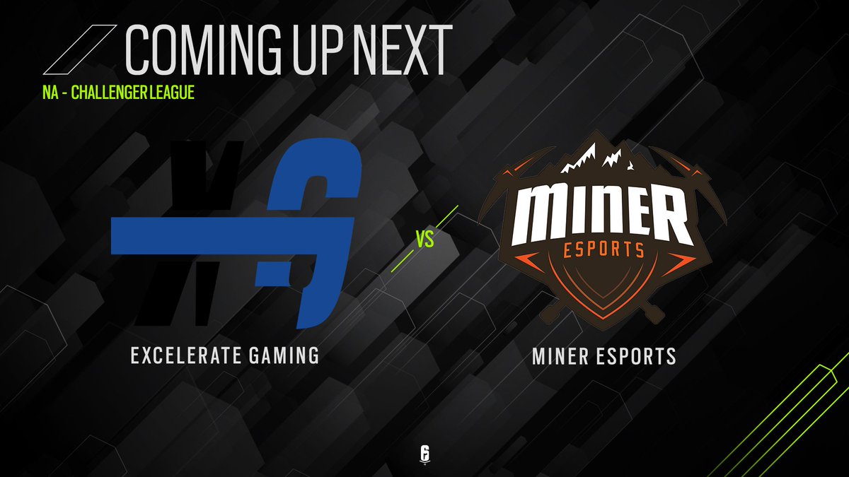 R6esports's tweet photo. Up next, @ExcelerateGG vs @MinerEsports in the NA Challenger League!

Tune in: https://t.co/pCwVF17QgI https://t.co/HqPEkJZU5T