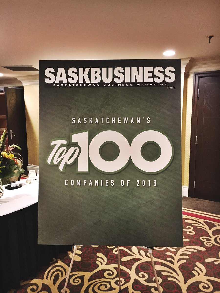 Reception starting shortly, hope to see you all soon! #SaskTop100